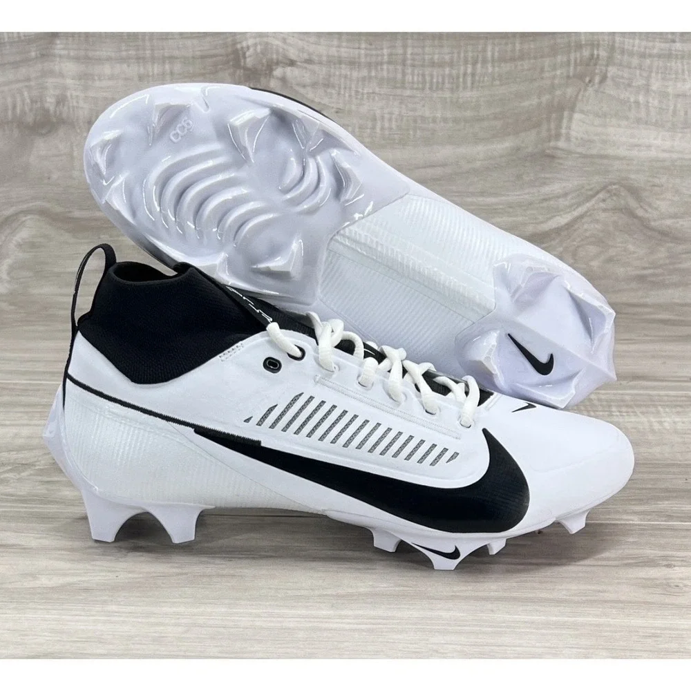 Nike Vapor Edge Pro 360 2 Mens Size 13.5 Promo White Football Cleats FN7759-100